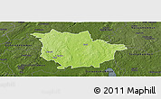 Physical Panoramic Map of Vaggeryd Kommun, darken
