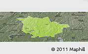 Physical Panoramic Map of Vaggeryd Kommun, darken, semi-desaturated