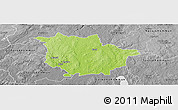 Physical Panoramic Map of Vaggeryd Kommun, desaturated