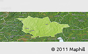 Physical Panoramic Map of Vaggeryd Kommun, satellite outside