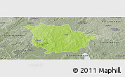 Physical Panoramic Map of Vaggeryd Kommun, semi-desaturated