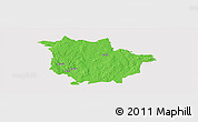 Political Panoramic Map of Vaggeryd Kommun, cropped outside