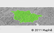 Political Panoramic Map of Vaggeryd Kommun, desaturated