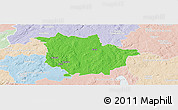 Political Panoramic Map of Vaggeryd Kommun, lighten