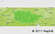 Political Panoramic Map of Vaggeryd Kommun, physical outside