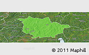 Political Panoramic Map of Vaggeryd Kommun, satellite outside