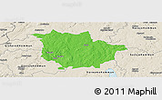 Political Panoramic Map of Vaggeryd Kommun, shaded relief outside