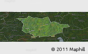 Satellite Panoramic Map of Vaggeryd Kommun, darken