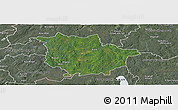 Satellite Panoramic Map of Vaggeryd Kommun, semi-desaturated