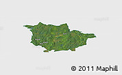 Satellite Panoramic Map of Vaggeryd Kommun, single color outside