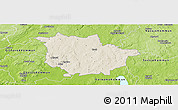 Shaded Relief Panoramic Map of Vaggeryd Kommun, physical outside
