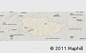 Shaded Relief Panoramic Map of Vaggeryd Kommun, semi-desaturated