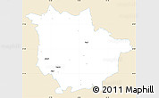 Classic Style Simple Map of Vaggeryd Kommun, single color outside