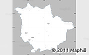 Gray Simple Map of Vaggeryd Kommun, single color outside