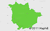 Political Simple Map of Vaggeryd Kommun, single color outside