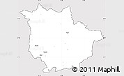 Silver Style Simple Map of Vaggeryd Kommun, cropped outside
