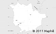 Silver Style Simple Map of Vaggeryd Kommun