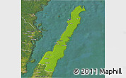 Physical 3D Map of Borgholm Kommun, satellite outside