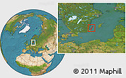 Satellite Location Map of Borgholm Kommun