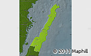 Physical Map of Borgholm Kommun, darken
