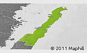 Physical Panoramic Map of Borgholm Kommun, desaturated