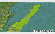 Physical Panoramic Map of Borgholm Kommun, satellite outside