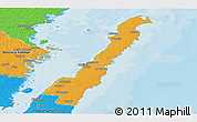Political Panoramic Map of Borgholm Kommun