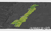 Satellite Panoramic Map of Borgholm Kommun, darken, desaturated