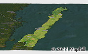 Satellite Panoramic Map of Borgholm Kommun, darken