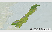 Satellite Panoramic Map of Borgholm Kommun, lighten
