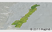 Satellite Panoramic Map of Borgholm Kommun, lighten, semi-desaturated