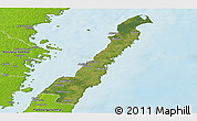 Satellite Panoramic Map of Borgholm Kommun, physical outside