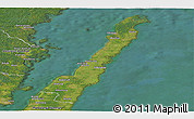 Satellite Panoramic Map of Borgholm Kommun
