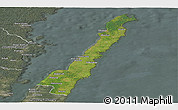 Satellite Panoramic Map of Borgholm Kommun, semi-desaturated