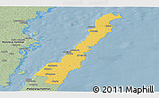 Savanna Style Panoramic Map of Borgholm Kommun