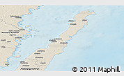 Shaded Relief Panoramic Map of Borgholm Kommun