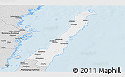 Silver Style Panoramic Map of Borgholm Kommun