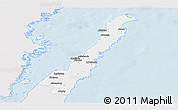 Silver Style Panoramic Map of Borgholm Kommun, single color outside