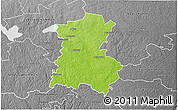 Physical 3D Map of Emmaboda Kommun, desaturated