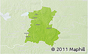 Physical 3D Map of Emmaboda Kommun, lighten