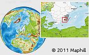 Physical Location Map of Emmaboda Kommun, highlighted country, highlighted parent region