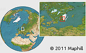 Satellite Location Map of Emmaboda Kommun, highlighted parent region