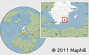 Savanna Style Location Map of Emmaboda Kommun, highlighted country, hill shading