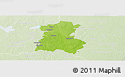 Physical Panoramic Map of Emmaboda Kommun, lighten