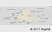 Shaded Relief Panoramic Map of Emmaboda Kommun, desaturated