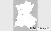Gray Simple Map of Emmaboda Kommun, single color outside