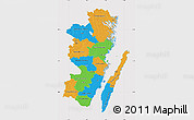 Political Map of Kalmar Län, cropped outside
