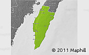 Physical 3D Map of Mörbylanga Kommun, desaturated