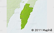 Physical 3D Map of Mörbylanga Kommun, lighten