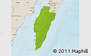 Physical 3D Map of Mörbylanga Kommun, shaded relief outside